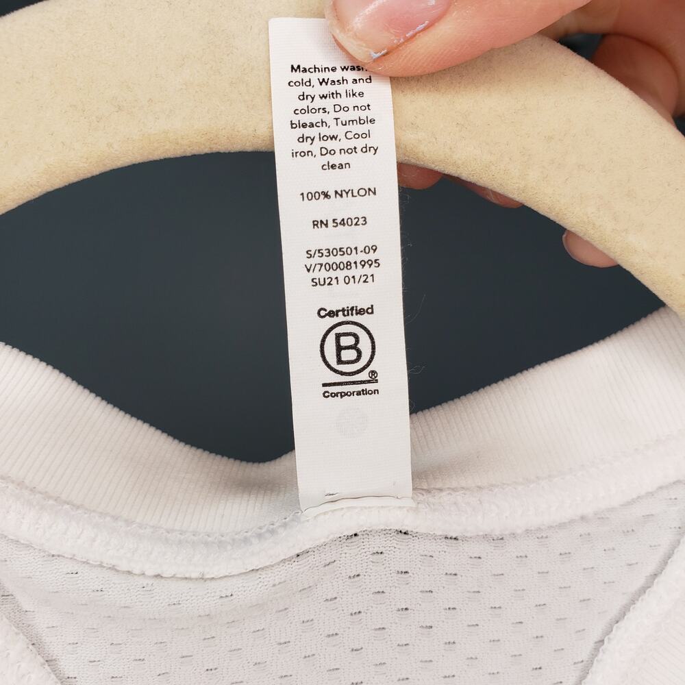 Athleta Momentum Seamless Tank Top White Racerback Athletic Size S - Picture 5 of 5